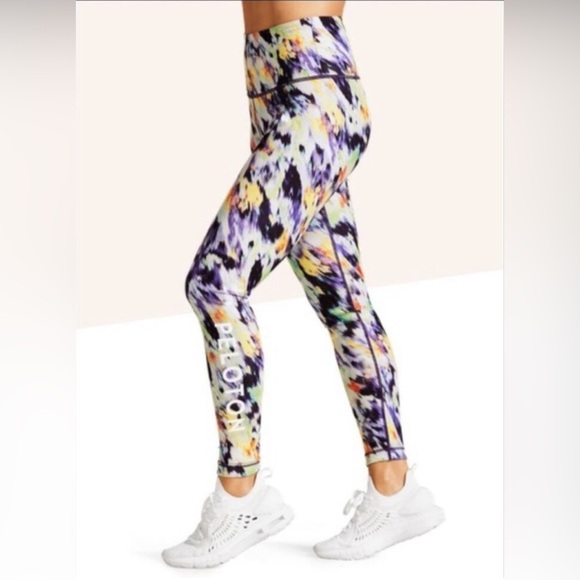 Colorful Peloton Athletic biking leggings -women size small/xs - Picture 3 of 9